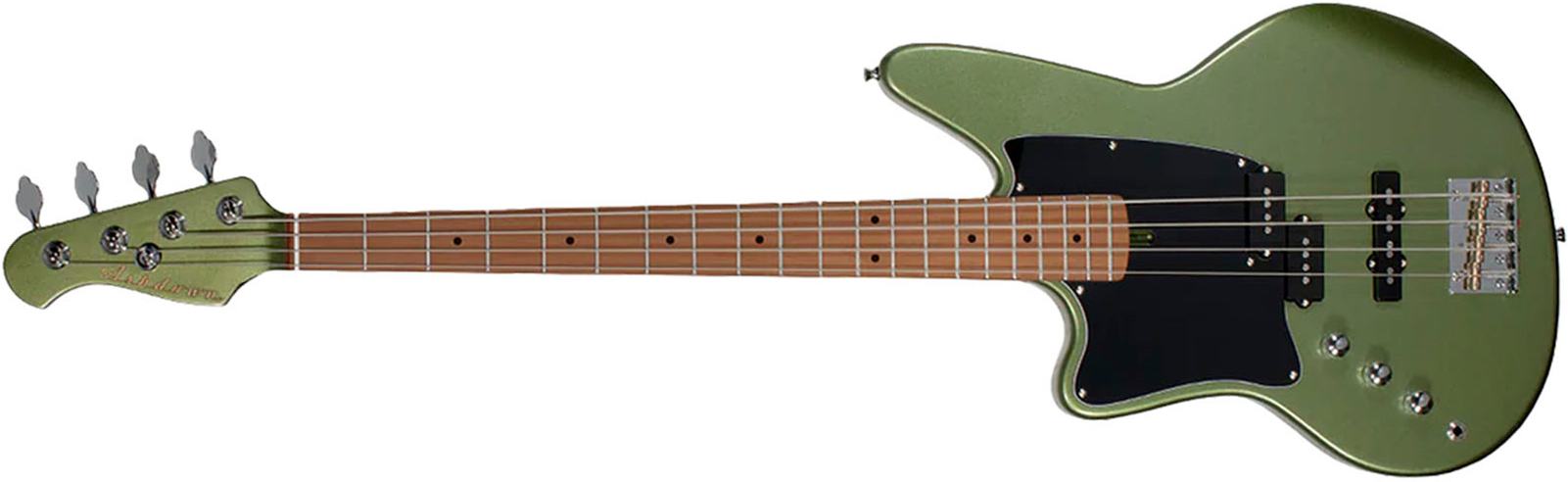Ashdown The Saint Roasted Lh Gaucher Mn - Olive Green - Bajo eléctrico de cuerpo sólido - Main picture