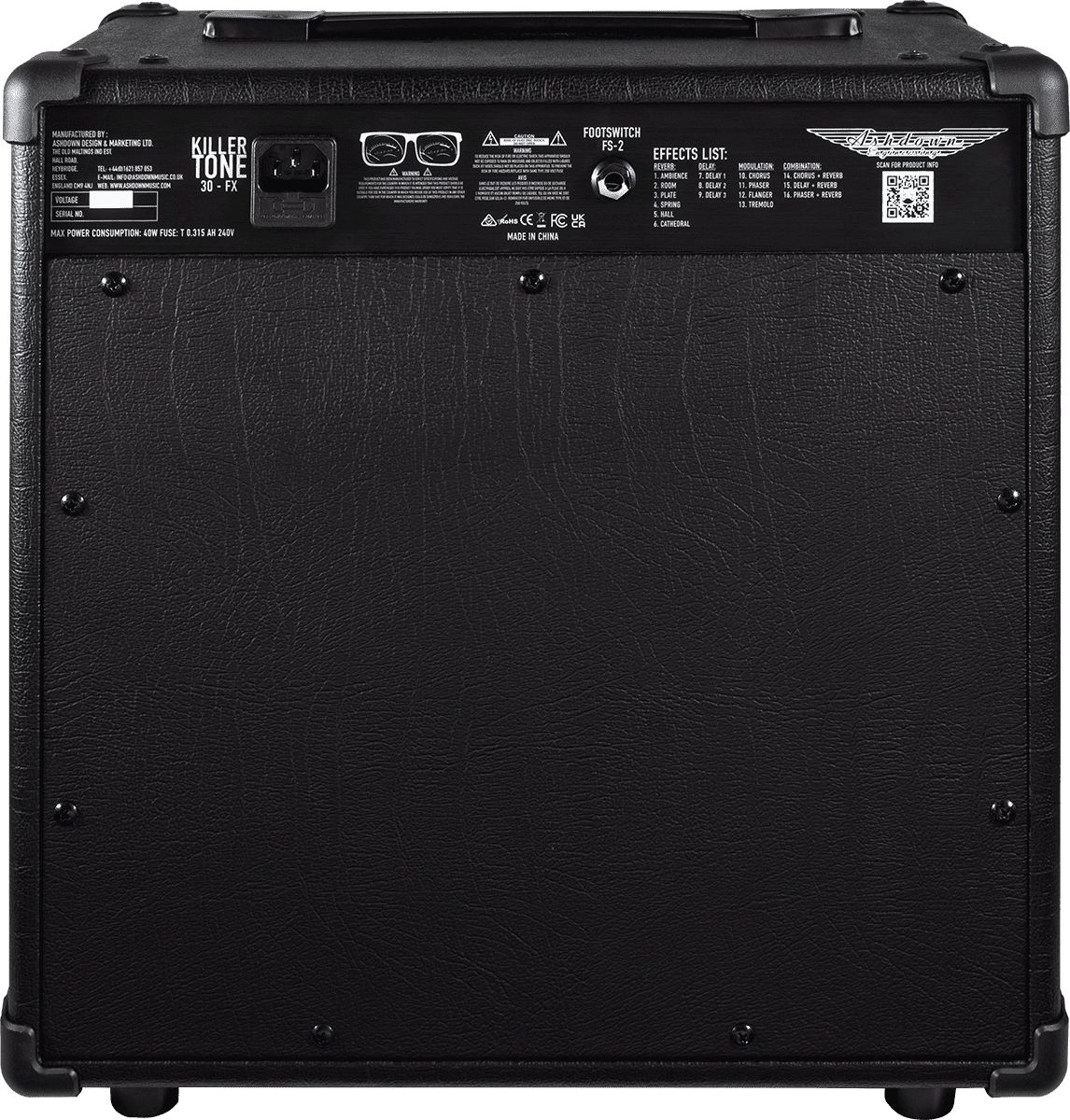 Ashdown Kt-30fx Killer Tone Combo 30w 1x10 - Combo amplificador para guitarra eléctrica - Variation 2