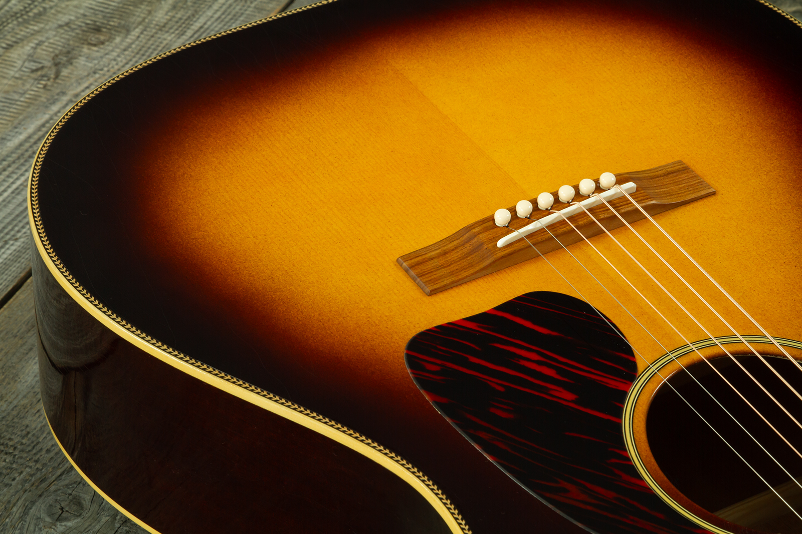 Atkin Custom Shop J43 Dreadnought Shsc Epicea Acajou Rw #4411 - Aged Sunburst - Guitarra folk - Variation 3
