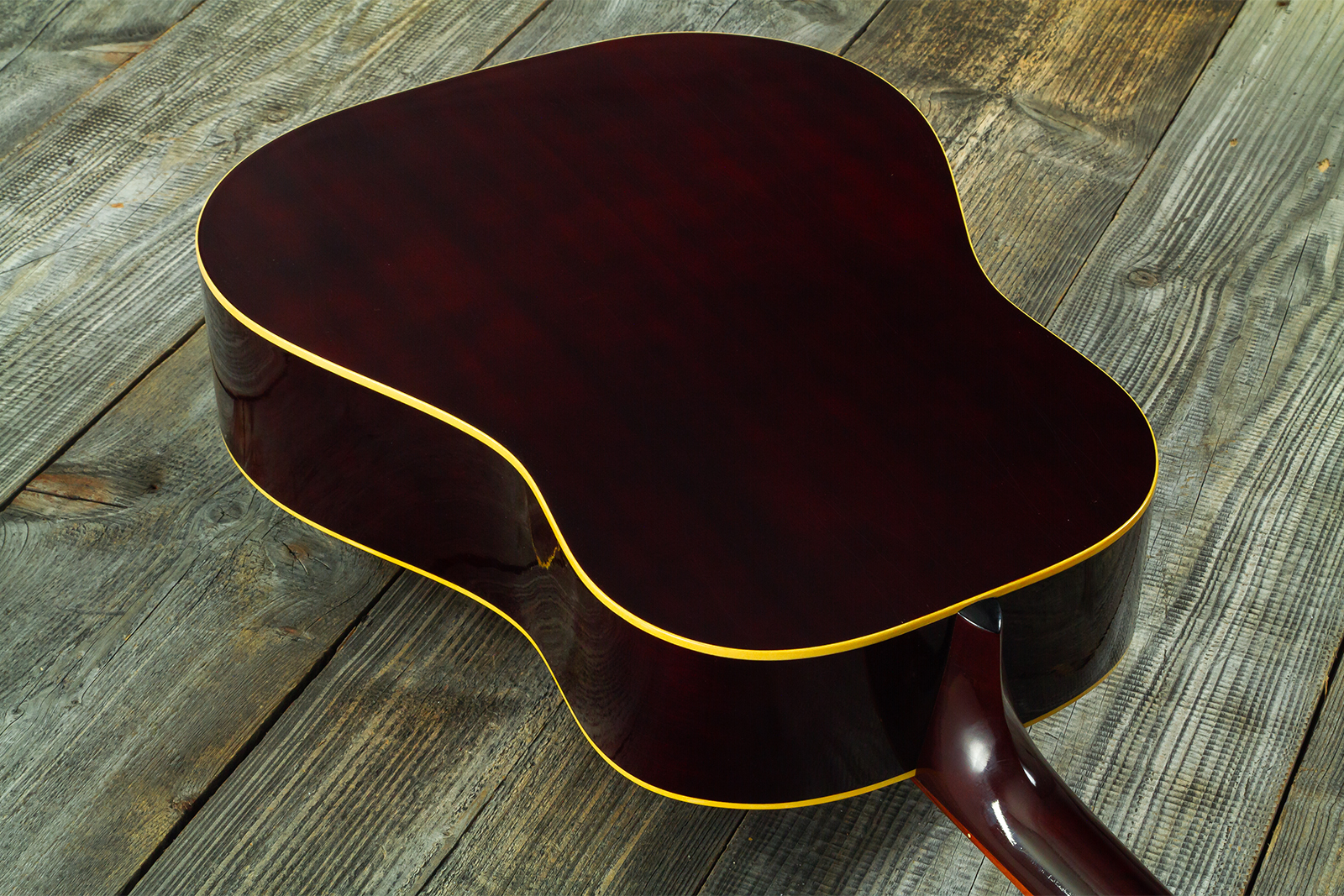 Atkin Custom Shop J43 Dreadnought Shsc Epicea Acajou Rw #4411 - Aged Sunburst - Guitarra folk - Variation 7