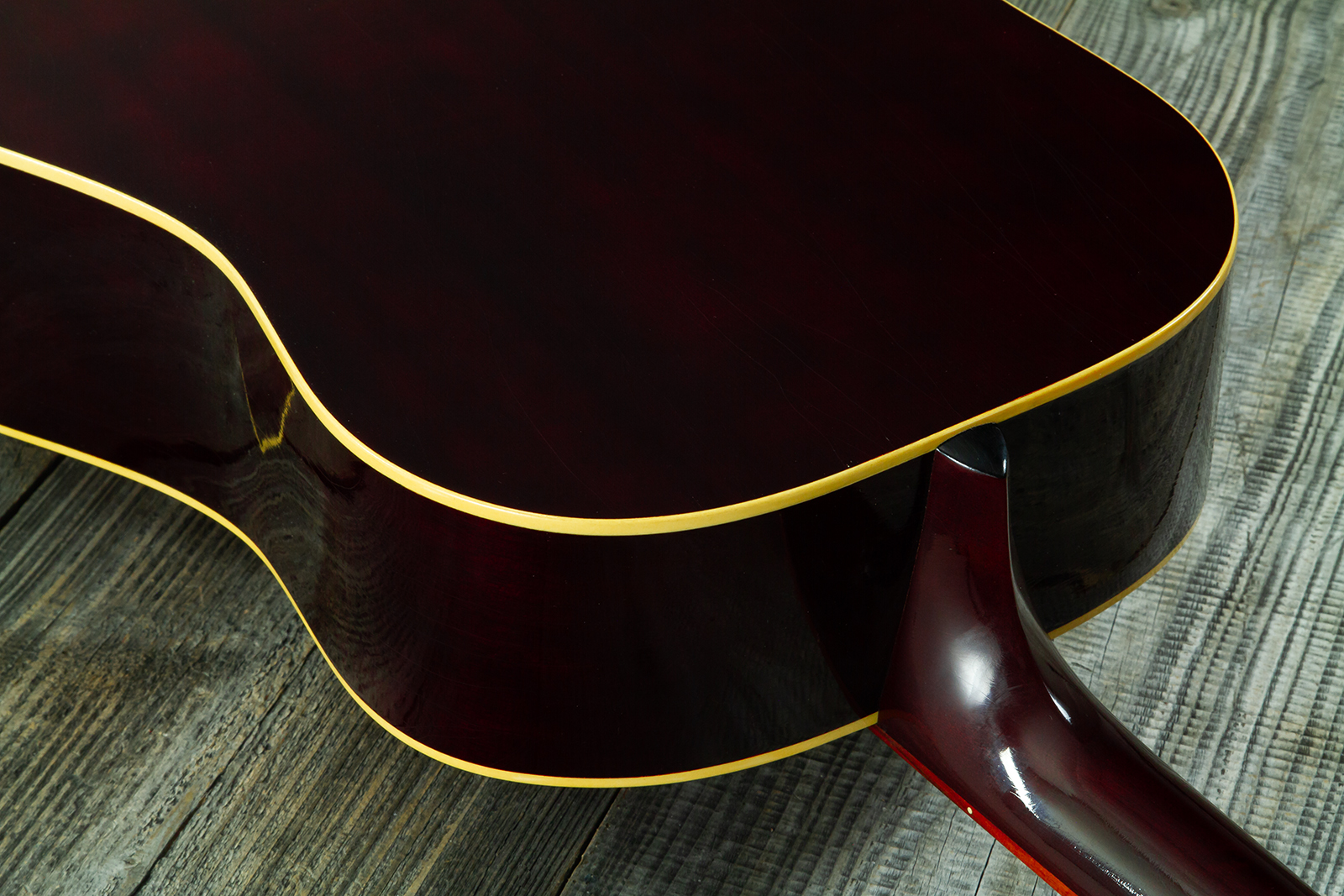 Atkin Custom Shop J43 Dreadnought Shsc Epicea Acajou Rw #4411 - Aged Sunburst - Guitarra folk - Variation 8