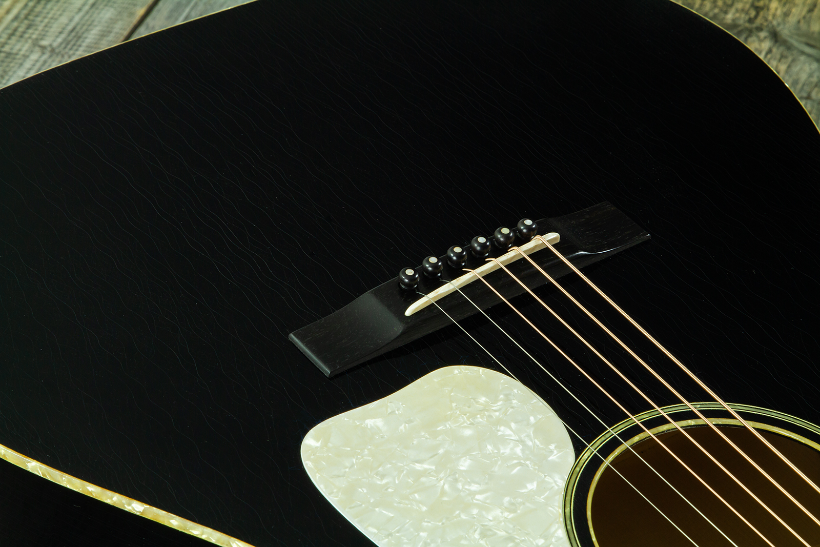 Atkin The Forty Three Dreadnought Shsc Epicea Erable Eb - Aged Black Pearl - Guitarra folk - Variation 5