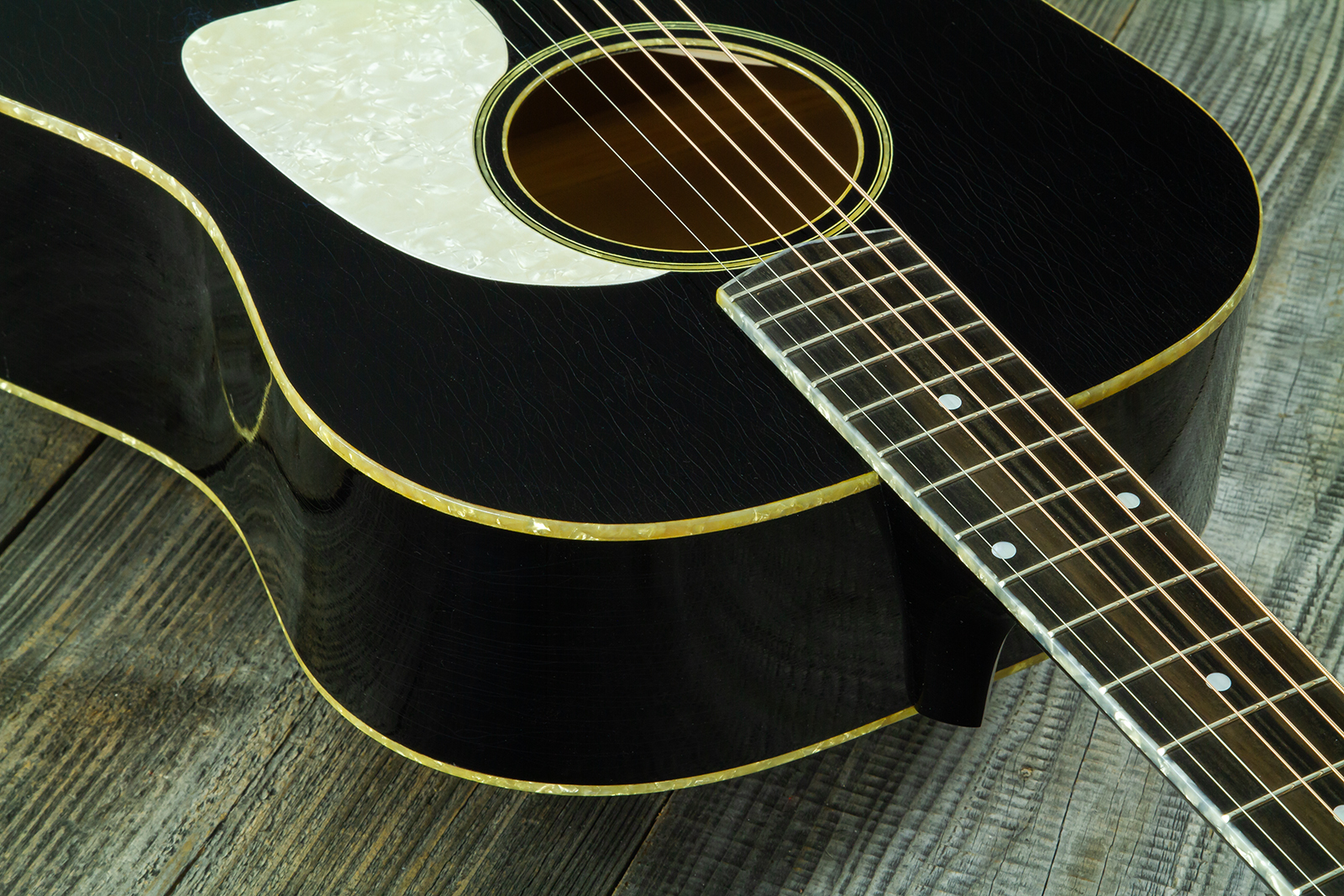 Atkin The Forty Three Dreadnought Shsc Epicea Erable Eb - Aged Black Pearl - Guitarra folk - Variation 6