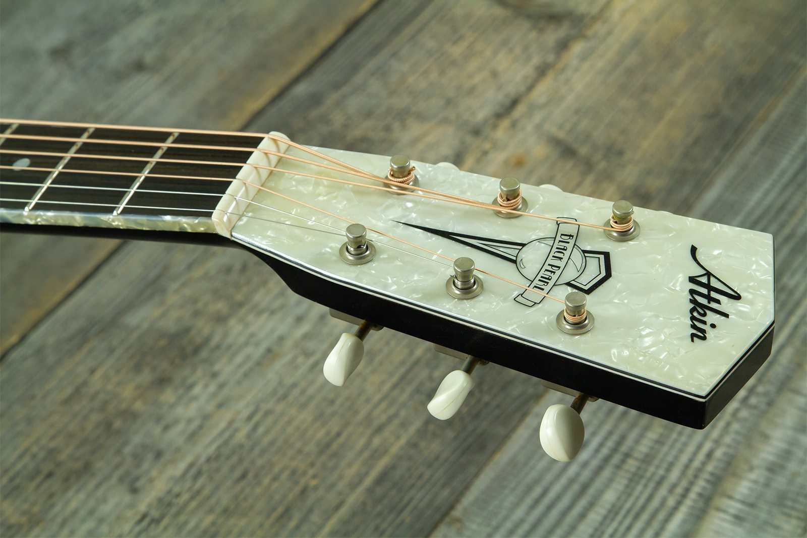 Atkin The Forty Three Dreadnought Shsc Epicea Erable Eb - Aged Black Pearl - Guitarra folk - Variation 8