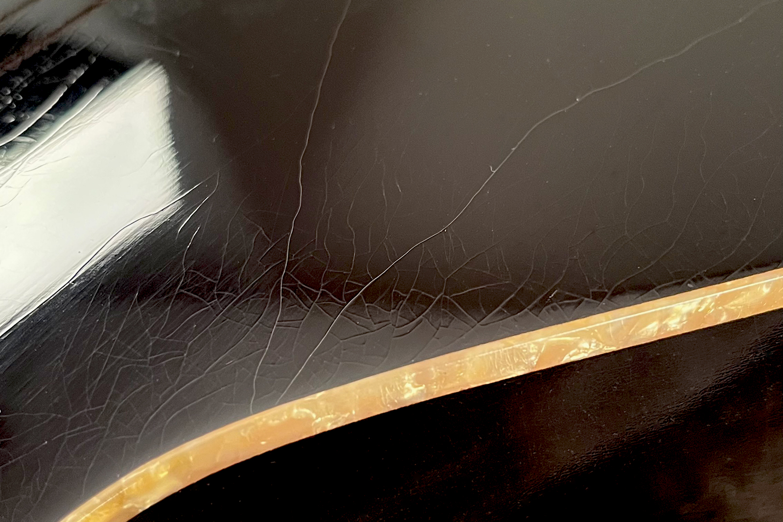 Atkin The Thirty Six Black Pearl Slope Shoulder Parlor Epicea Erable Eb #3856 - Black Pearl - Guitarra folk - Variation 11