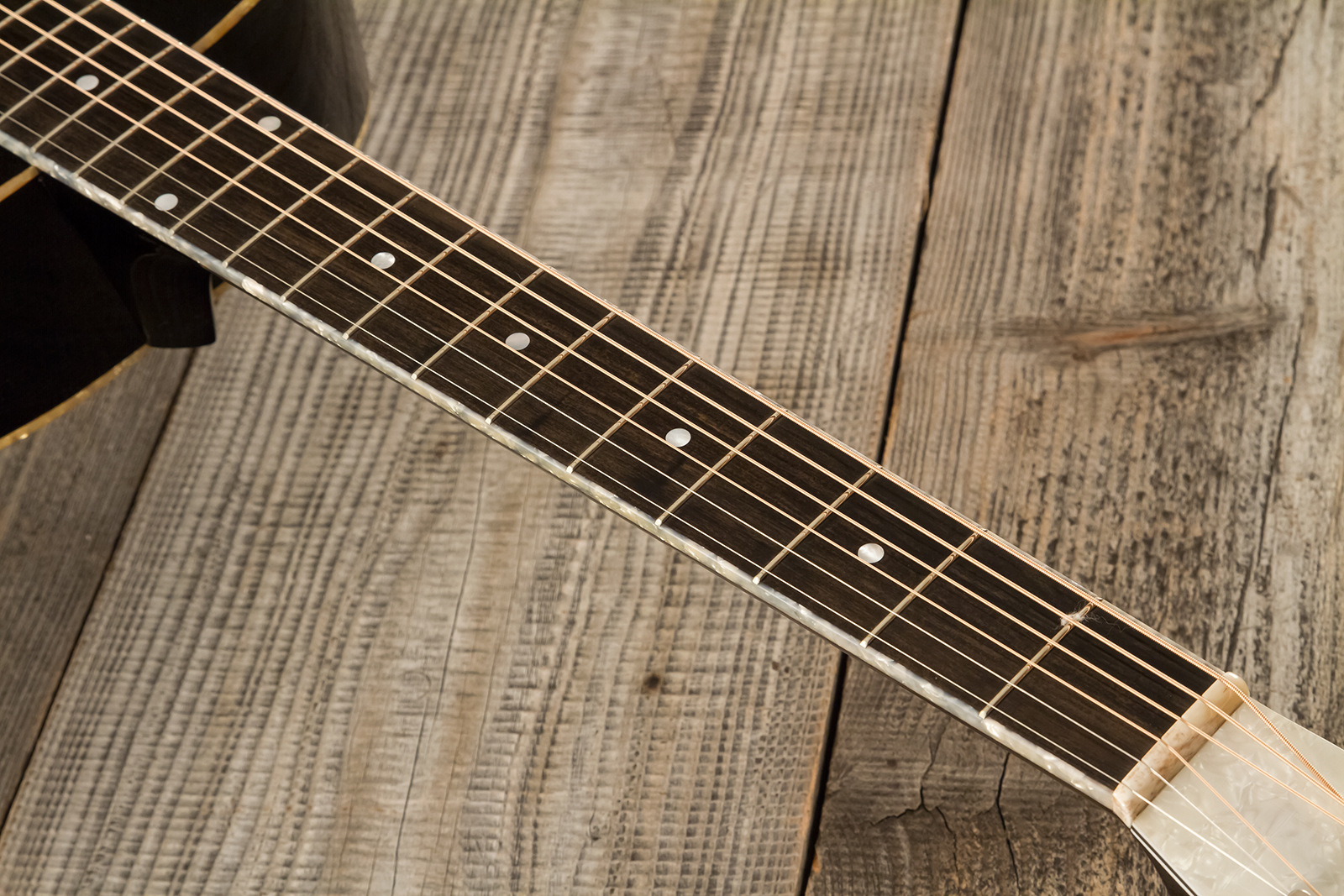 Atkin The Thirty Six Black Pearl Slope Shoulder Parlor Epicea Erable Eb #3856 - Black Pearl - Guitarra folk - Variation 5