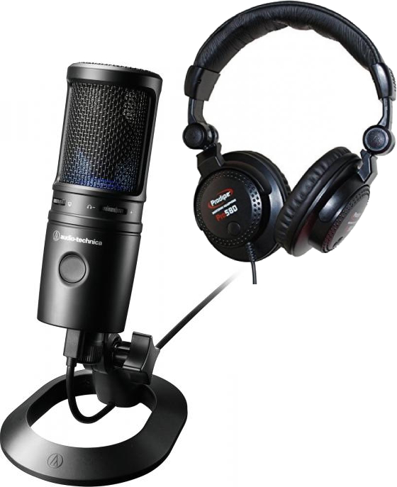 Ceniza Matrona borracho Pack de micrófonos con soporte Audio technica At2020 Usb+X + Pro580