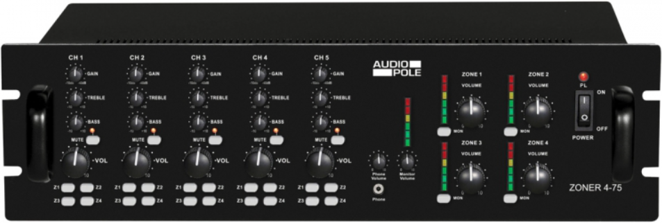 Audiopole Zoner 4 75 - Mesa de mezcla amplificada - Main picture