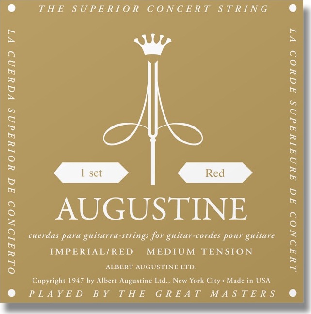 Augustine Jeu De 6 Cordes Guit. Classique Imperial Red Medium Tension - Cuerdas guitarra clásica nylon - Main picture