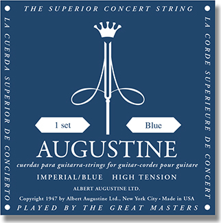 Augustine Jeu De 6 Cordes Guit. Classique Imperial Tension Forte Bleu - Cuerdas guitarra clásica nylon - Main picture