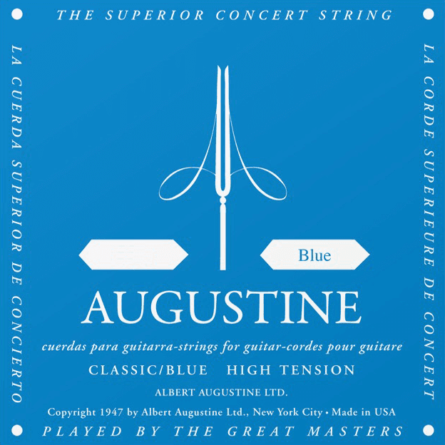 Augustine Guit. Classique Si 2eme Tension Forte Bleu - Cuerdas guitarra clásica nylon - Main picture