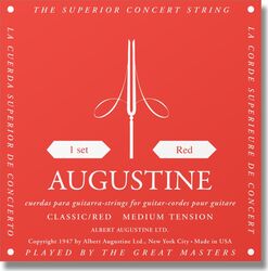 Cuerdas guitarra clásica nylon Augustine Classic Red Normal Tension - Juego de cuerdas