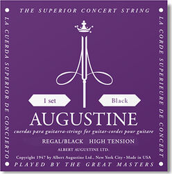 Cuerdas guitarra clásica nylon Augustine Regal Light Black / Nylon-Silver - Juego de cuerdas