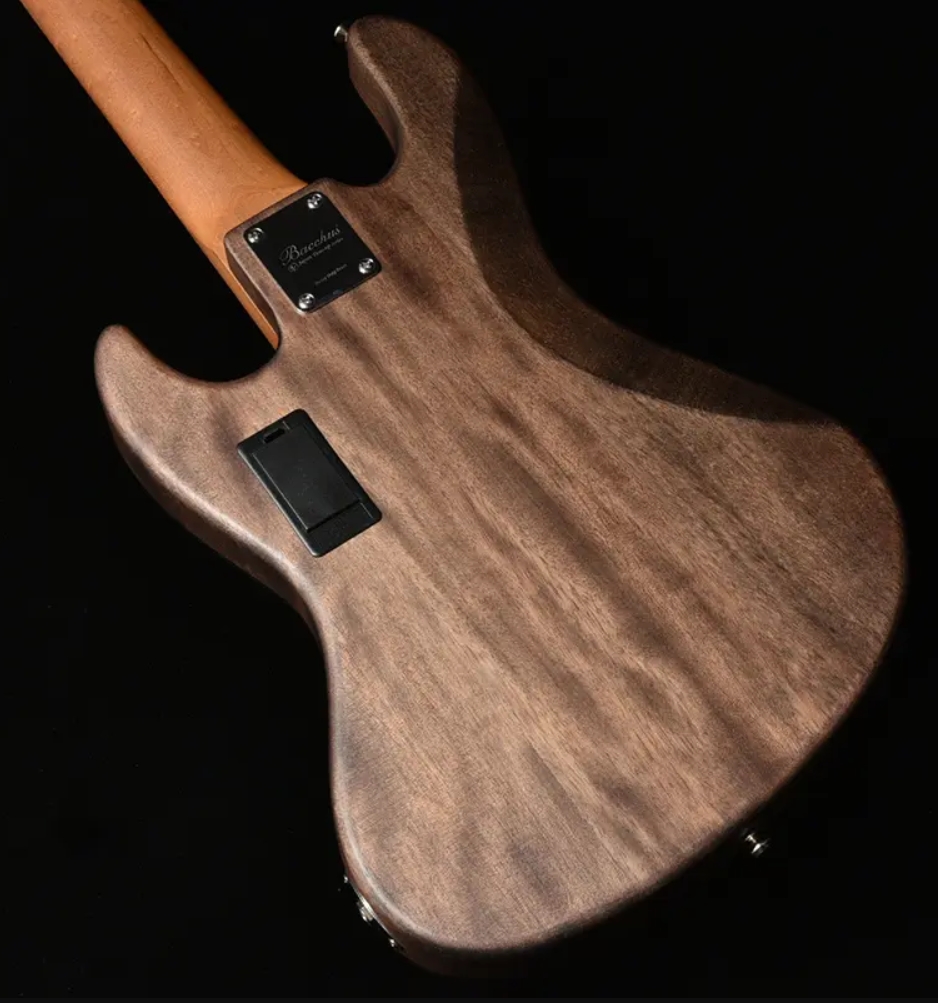 Bacchus Jt Wl5-qm-ac Rsm/m Jap Tune Up Active Mn - Brown Satin - Bajo eléctrico de cuerpo sólido - Variation 1