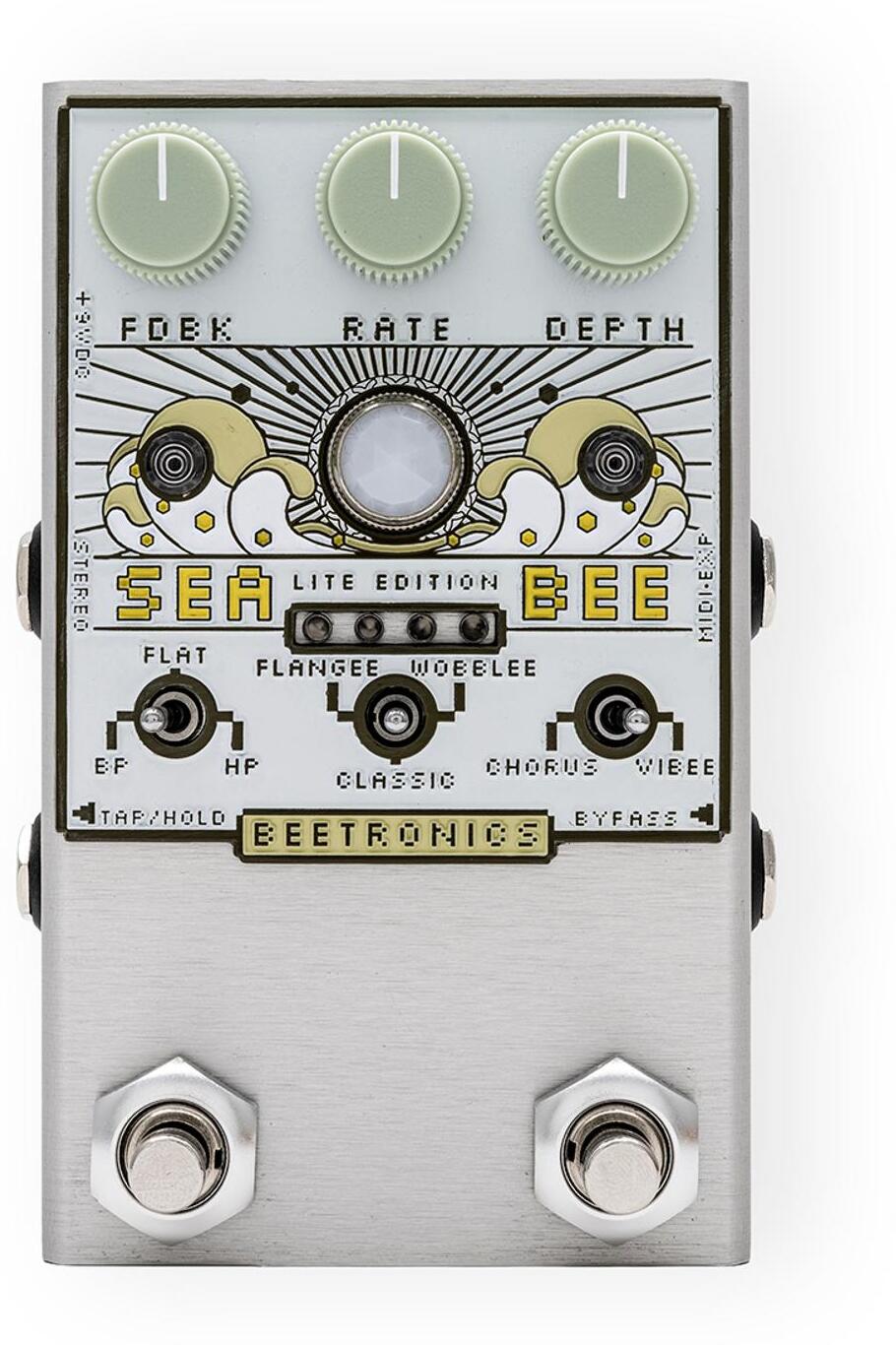 Beetronics Seabee Lite Cream Chorus - Pedal de chorus / flanger / phaser / modulación / trémolo - Main picture