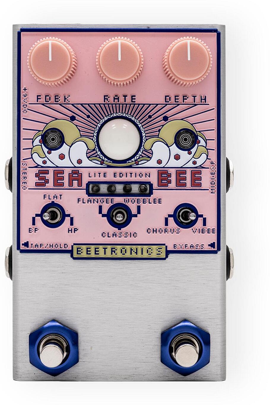 Beetronics Seabee Lite Pink Chorus - Pedal de chorus / flanger / phaser / modulación / trémolo - Main picture
