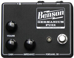 Pedal overdrive / distorsión / fuzz Benson amps Germanium Fuzz - Studio Black
