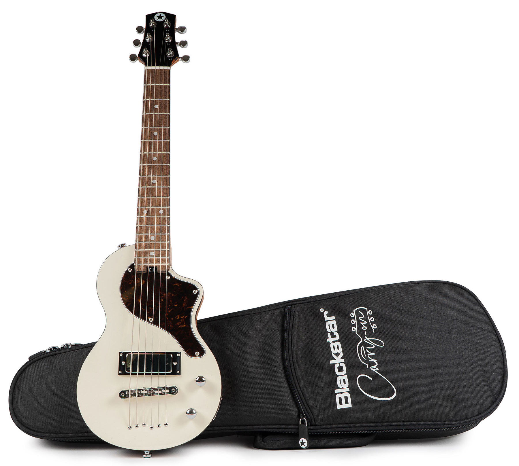 Blackstar Carry-on Travel Guitar +housse - White - Guitarra eléctrica de viaje - Variation 5