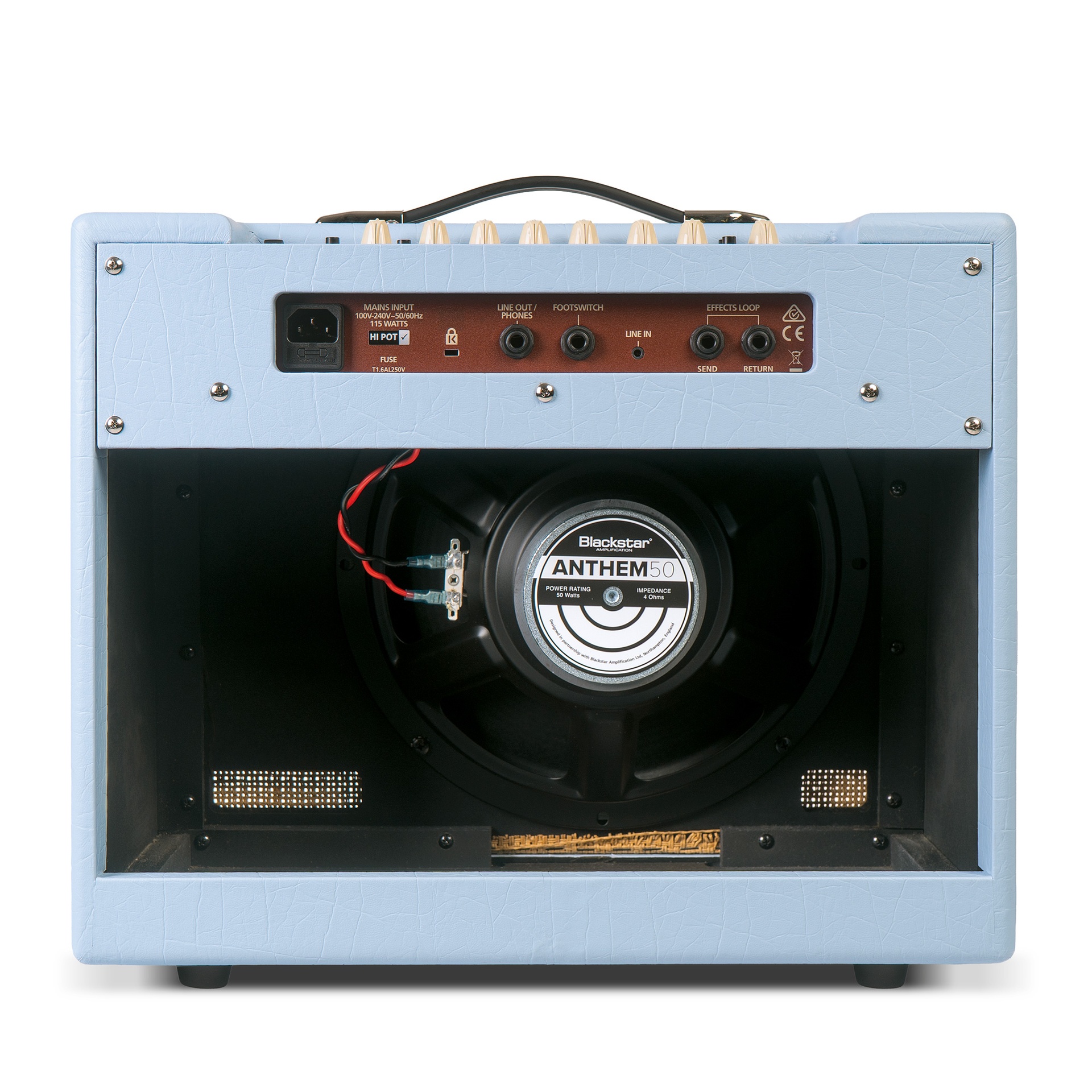 Blackstar Debut 50r Baby Blue Union Flag - Combo amplificador para guitarra eléctrica - Variation 3