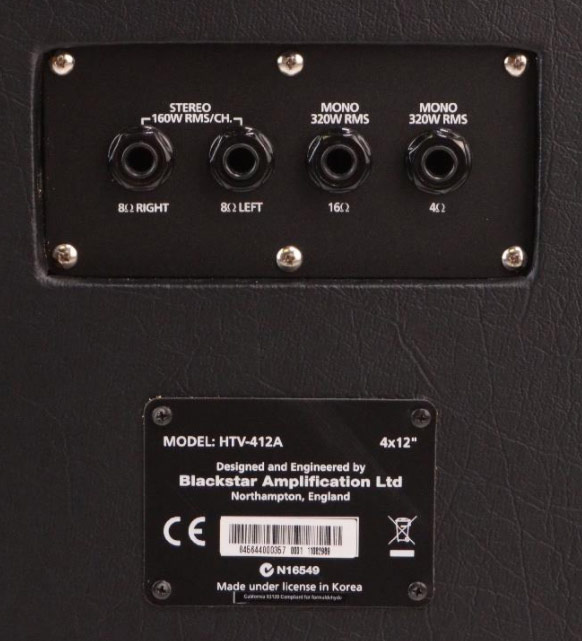 Blackstar Ht 412a Mkii Venue 320w 4x12 4/16 Ou 2x8-ohms Stereo Pan Coupe - Cabina amplificador para guitarra eléctrica - Variation 2