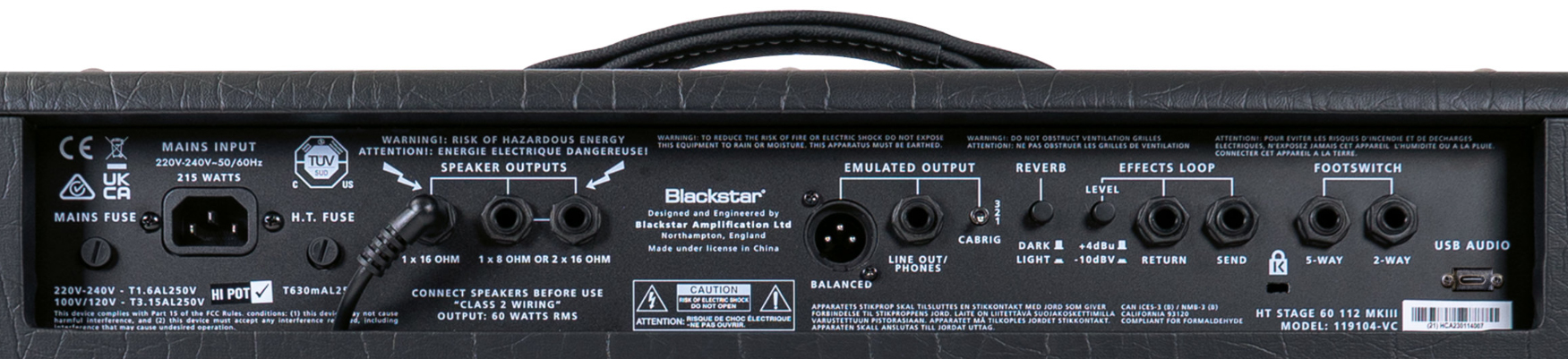 Blackstar Ht Venue Stage 60 112 Mkiii 60w 1x12 El34 - Combo amplificador para guitarra eléctrica - Variation 4