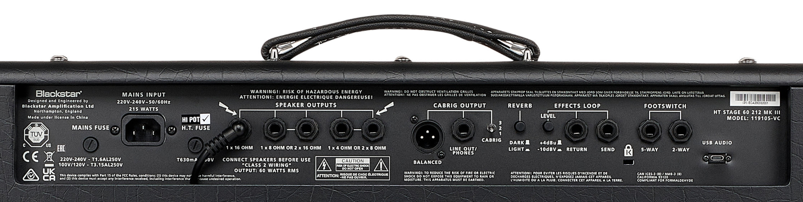 Blackstar Ht Venue Stage 60 212 Mkiii 60w 2x12 El34 - Combo amplificador para guitarra eléctrica - Variation 4