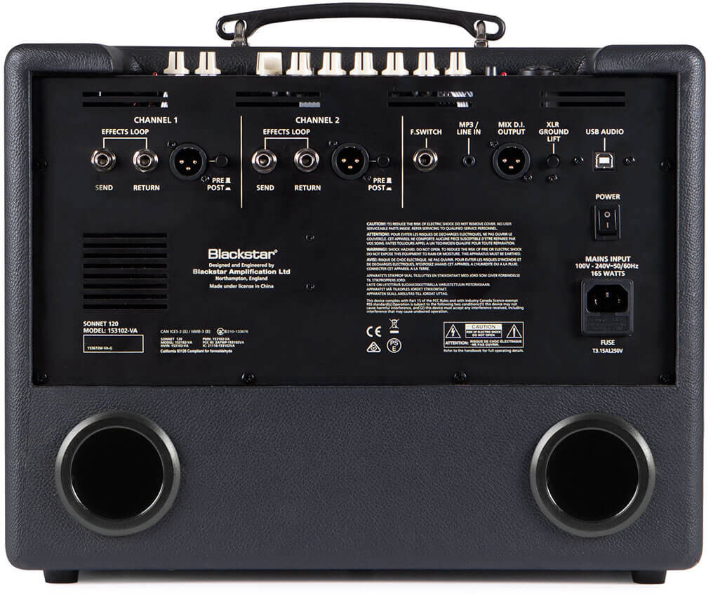 Blackstar Sonnet 120 Acoustic Amp 120w 1x8 Black - Combo amplificador acústico - Variation 1