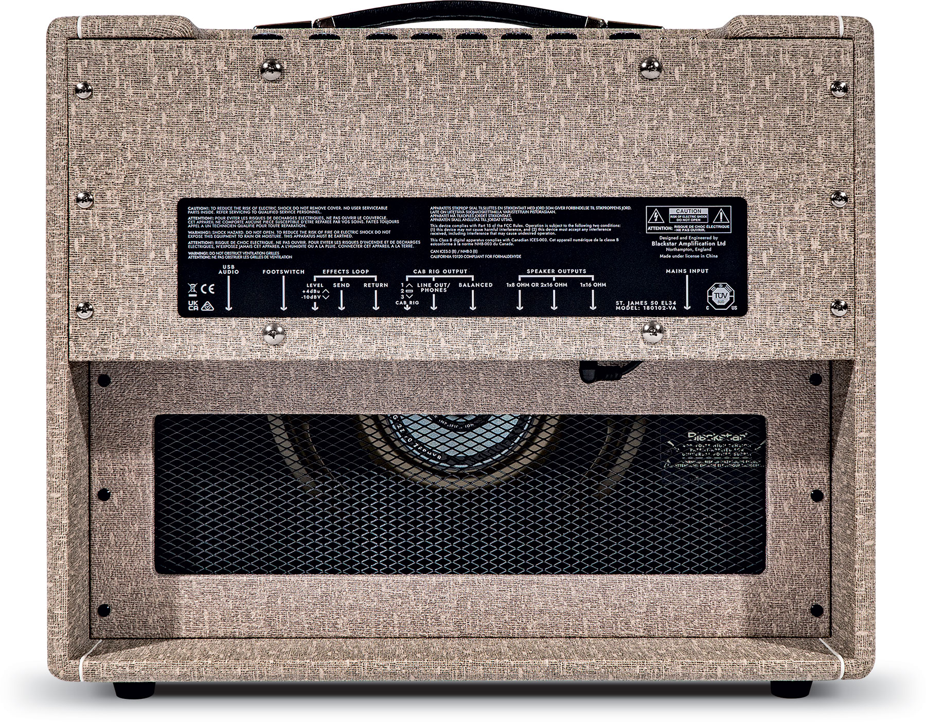 Blackstar St. James El34 50/5/2w 1x12 Fawn - Combo amplificador para guitarra eléctrica - Variation 2