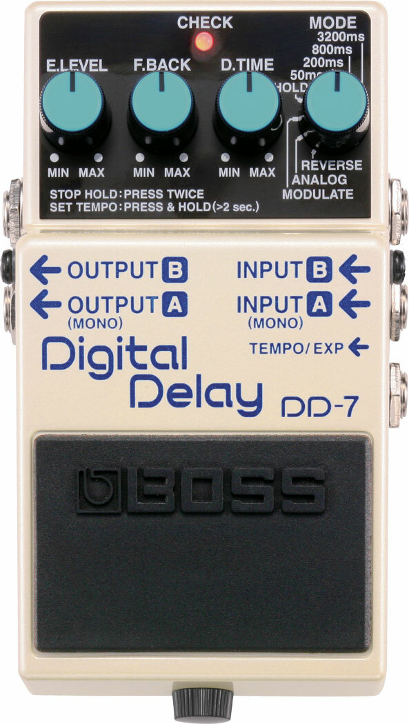 Boss Dd7 Digital Delay - White - Pedal de reverb / delay / eco - Main picture