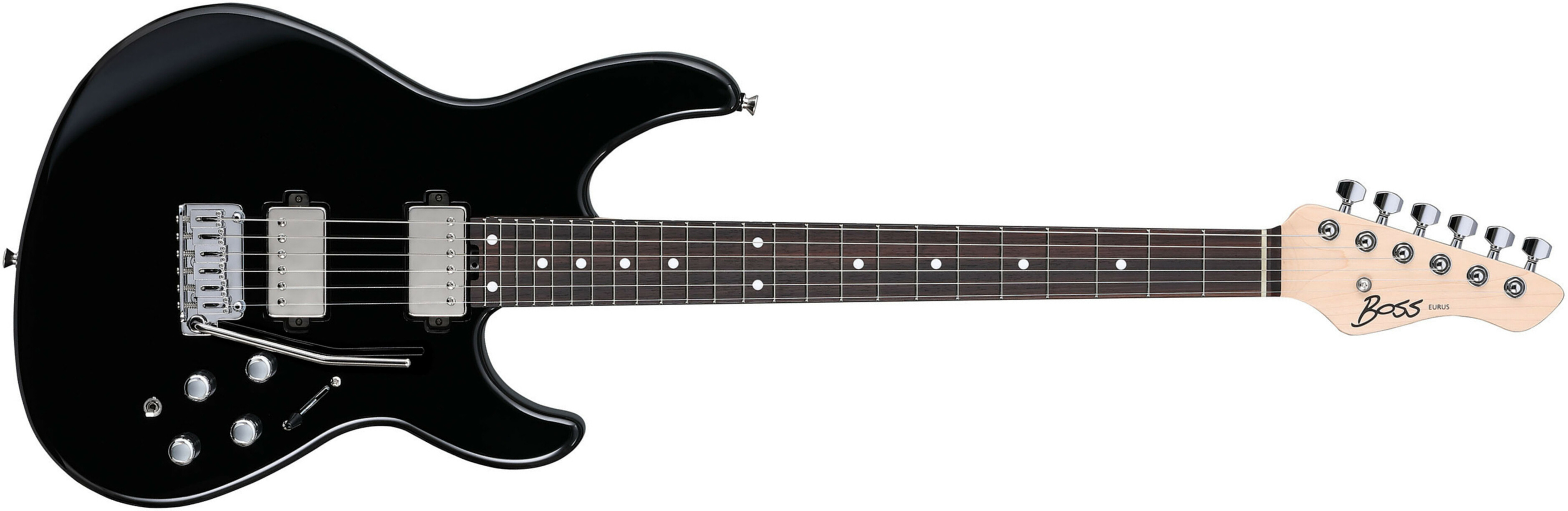 Boss Eurus Gs-1 Hh Trem Rw - Black - Guitarra eléctrica de modelización - Main picture