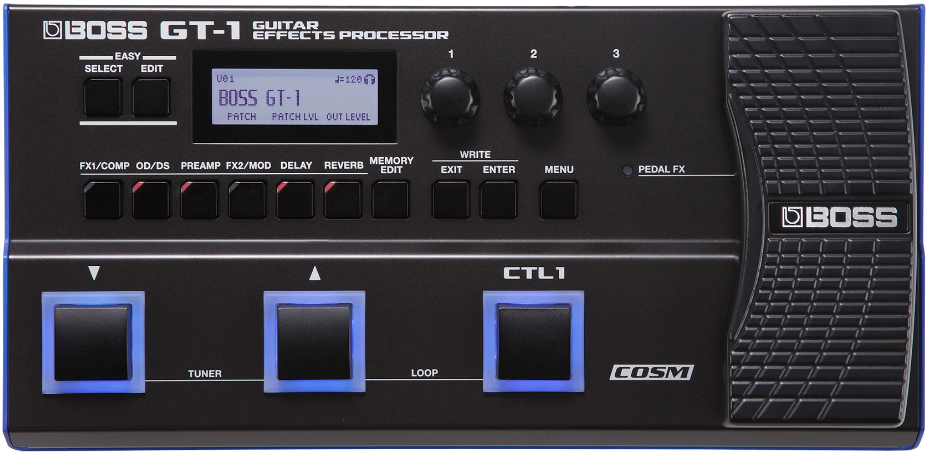 Boss Gt-1 Guitar Effects Processor - Simulacion de modelado de amplificador de guitarra - Main picture