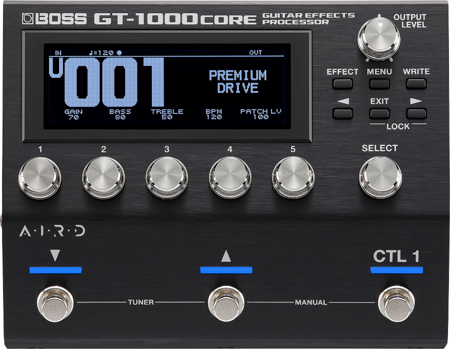 Boss Gt1000core Guitar Effects Processor - Simulacion de modelado de amplificador de guitarra - Main picture