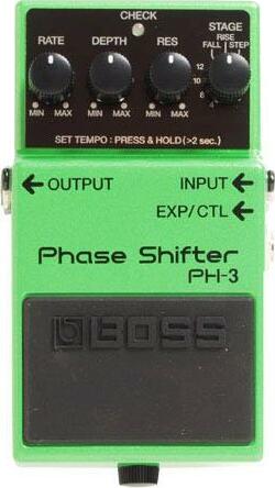 Boss Ph3 Phase Shifter - Green - Pedal de chorus / flanger / phaser / modulación / trémolo - Main picture