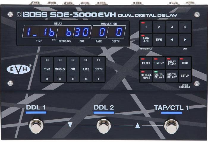 Pedal de reverb / delay / eco Boss SDE-3000-EVH Eddie Van Halen Edition