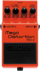 Pedal overdrive / distorsión / fuzz Boss MD-2 Mega Distorsion - Orange