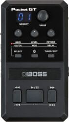 Simulacion de modelado de amplificador de guitarra Boss Pocket GT
