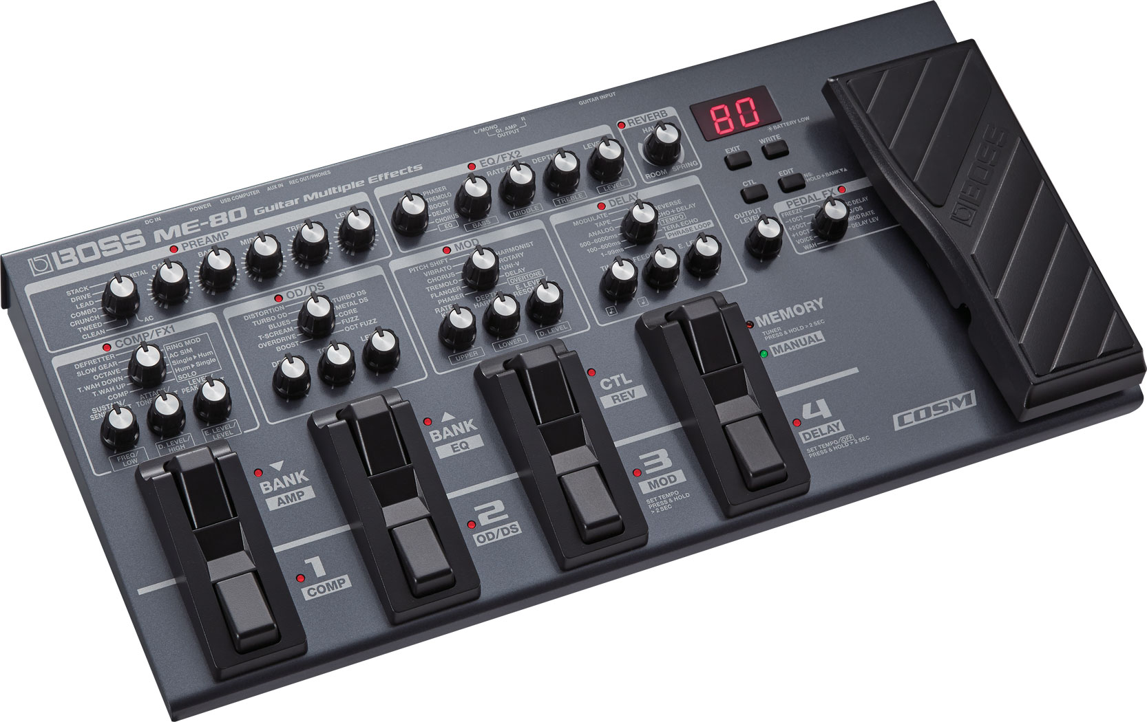 Boss Me-80 Guitar Multiple Effects - Simulacion de modelado de amplificador de guitarra - Variation 7