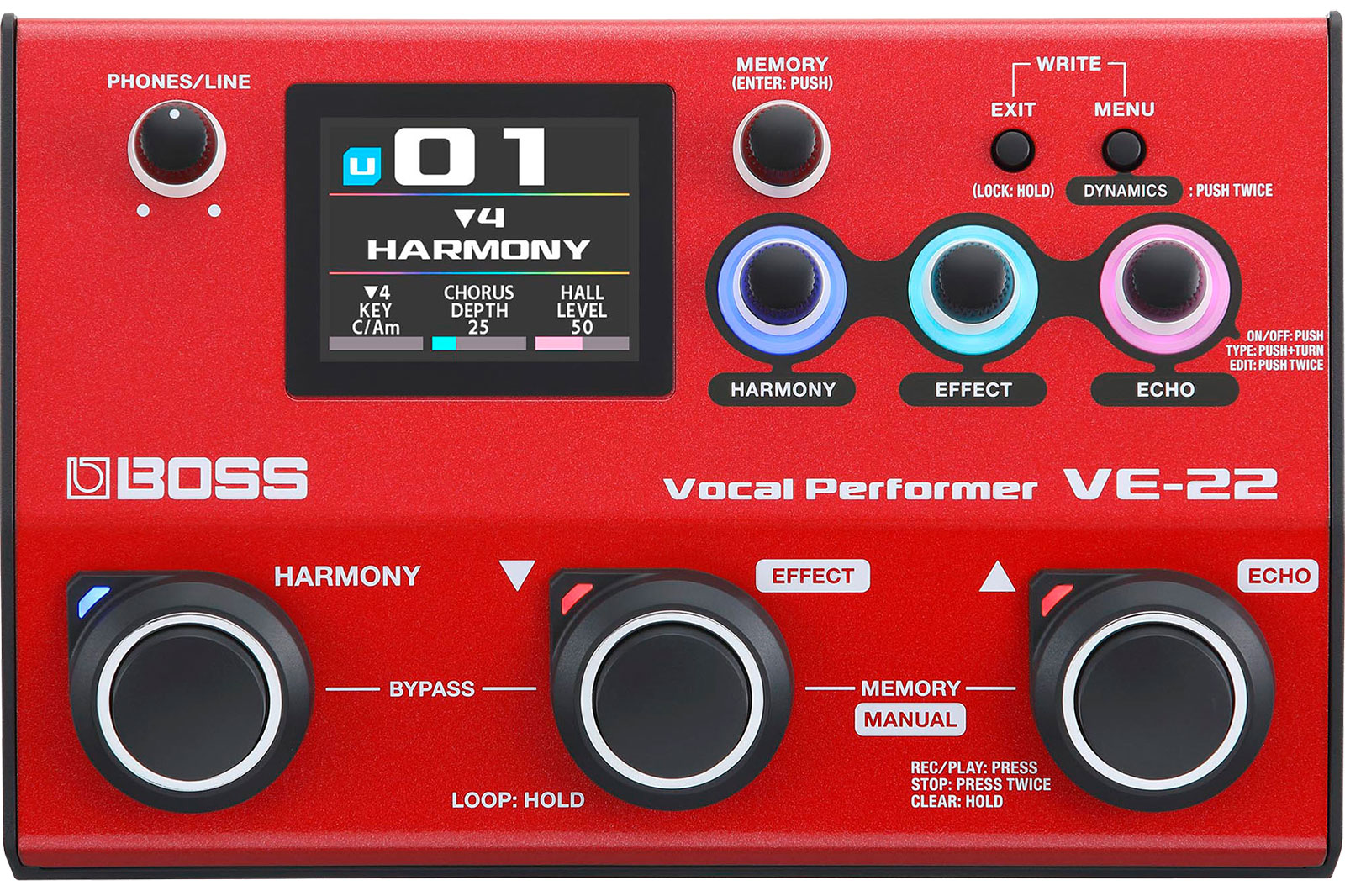 Boss Ve-22 Vocal Performer - Procesador de efectos - Variation 1