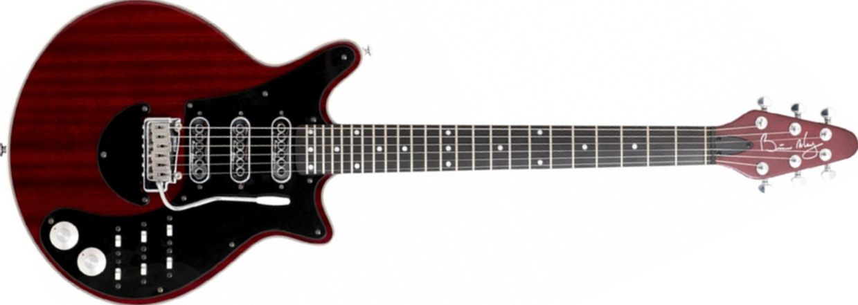 Brian May Red Special Trem 3s Eb - Antique Cherry - Guitarra eléctrica de autor - Main picture