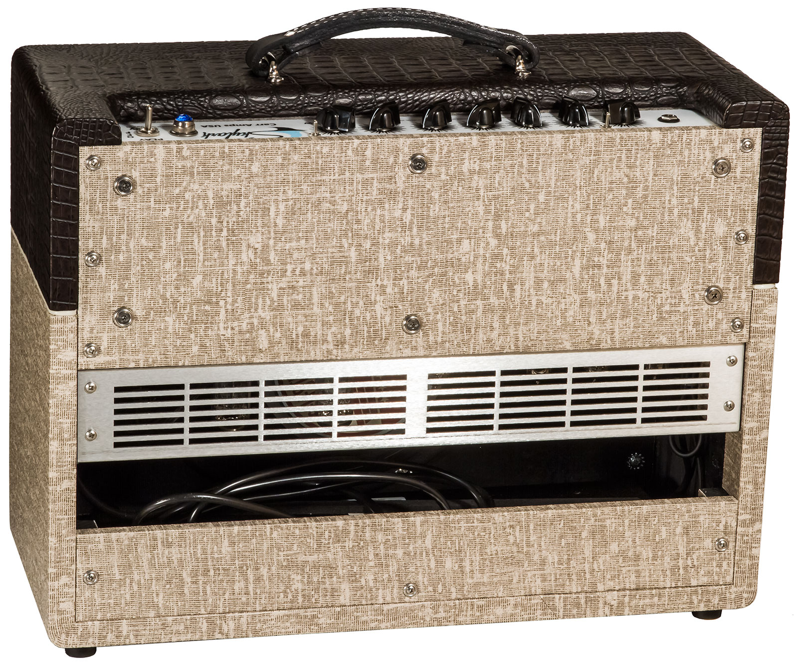 Carr Amplifiers Skylark 1-12 Combo 12w 1x12 6v6 Brown Gator/slub - Combo amplificador para guitarra eléctrica - Variation 1