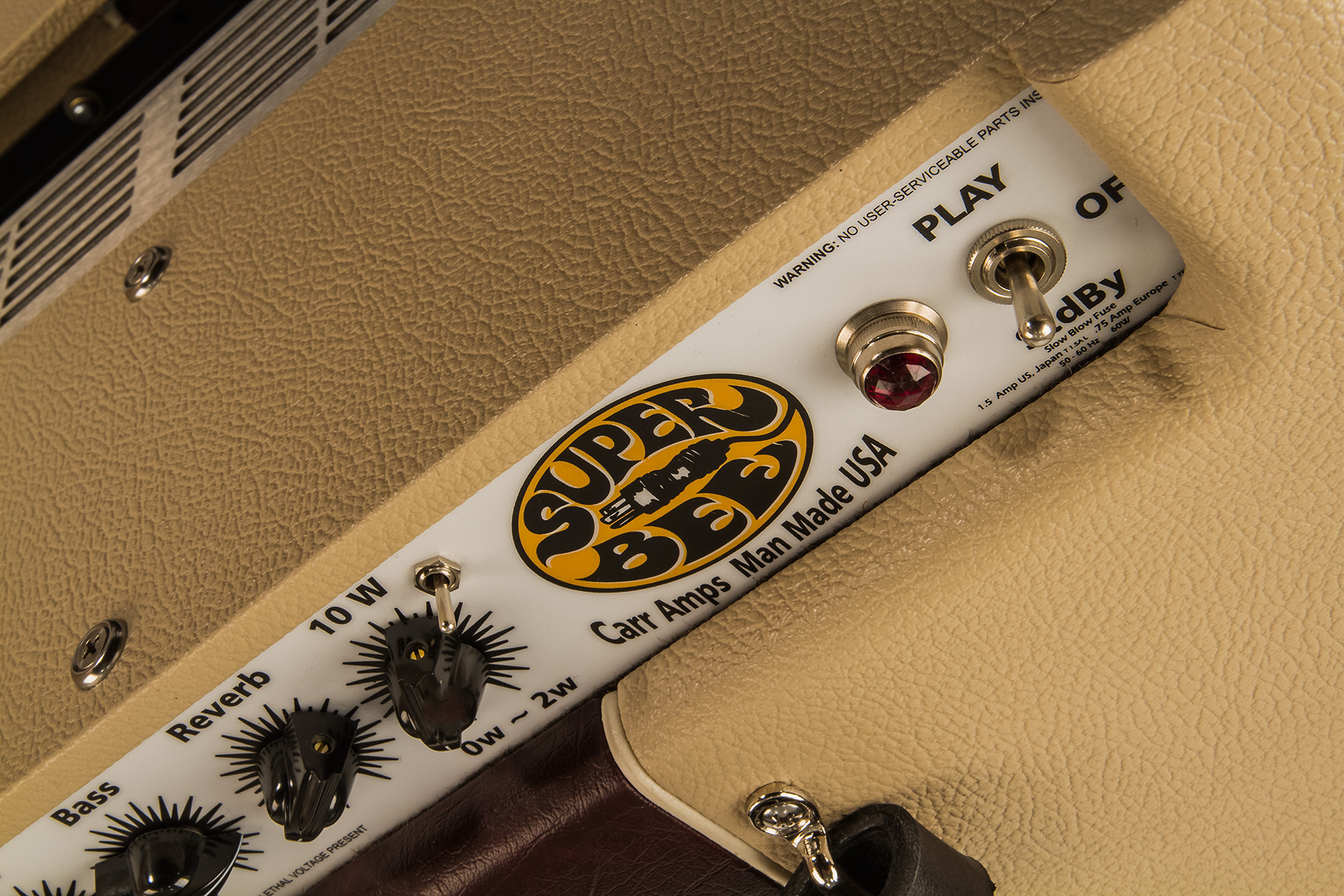 Carr Amplifiers Super Bee 1-12 Combo 10w 1x12 Cream/wine - Combo amplificador para guitarra eléctrica - Variation 3