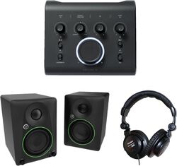 Interface de audio usb Carver pro Saturn II + Casque Studio + Paire d'enceinte