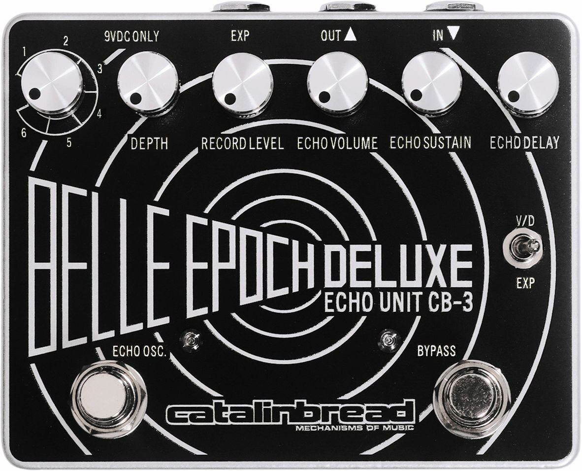 Catalinbread Belle Epoch Deluxe Echo Black And Silver - Pedal de reverb / delay / eco - Main picture