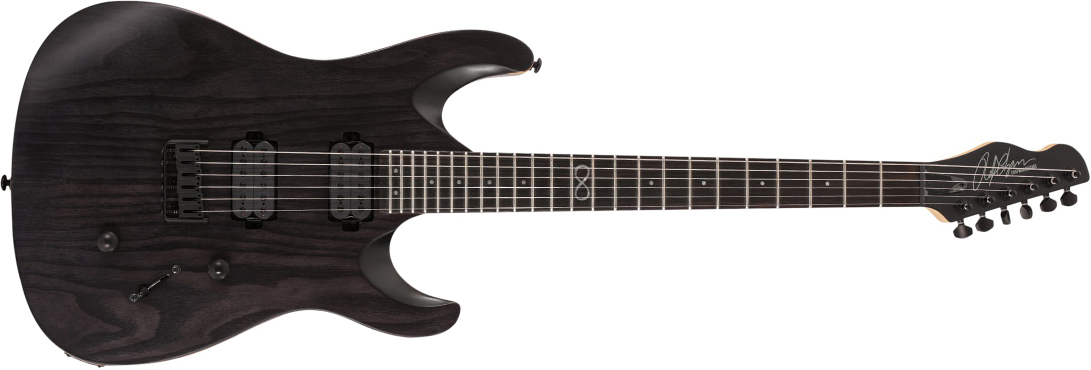 Chapman Guitars Ml1 Modern 2022 Standard 2h Ht Eb - Slate Black Satin - Guitarra eléctrica con forma de str. - Main picture