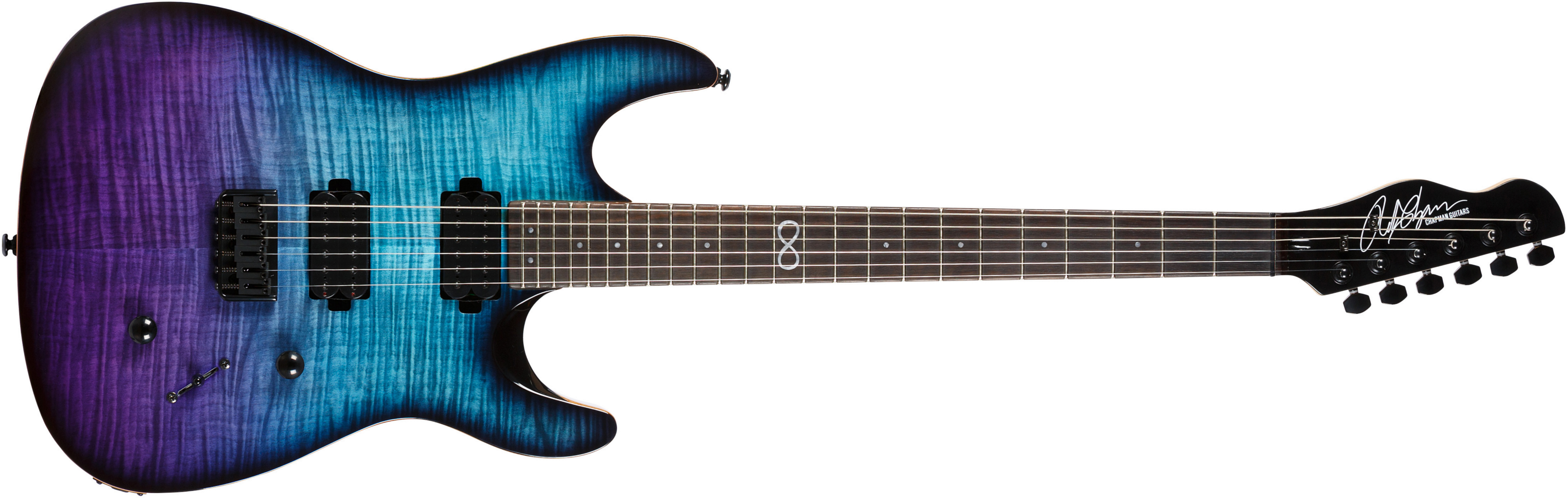 Chapman Guitars Ml1 Modern Baritone Standard V2 Hh Ht Eb - Ocean Fade - Guitarra eléctrica de doble corte - Main picture