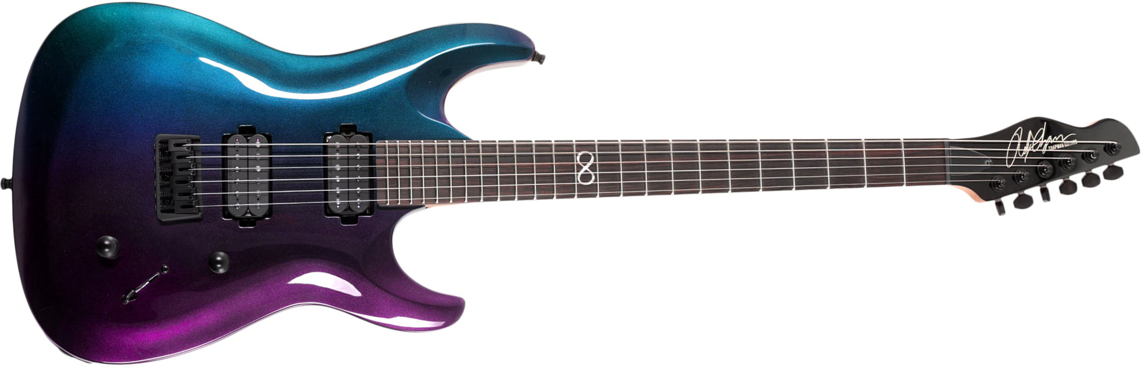Chapman Guitars Ml1 Modern Pro 2h Seymour Duncan  Ht Eb - Morpheus Purple Flip - Guitarra eléctrica con forma de str. - Main picture