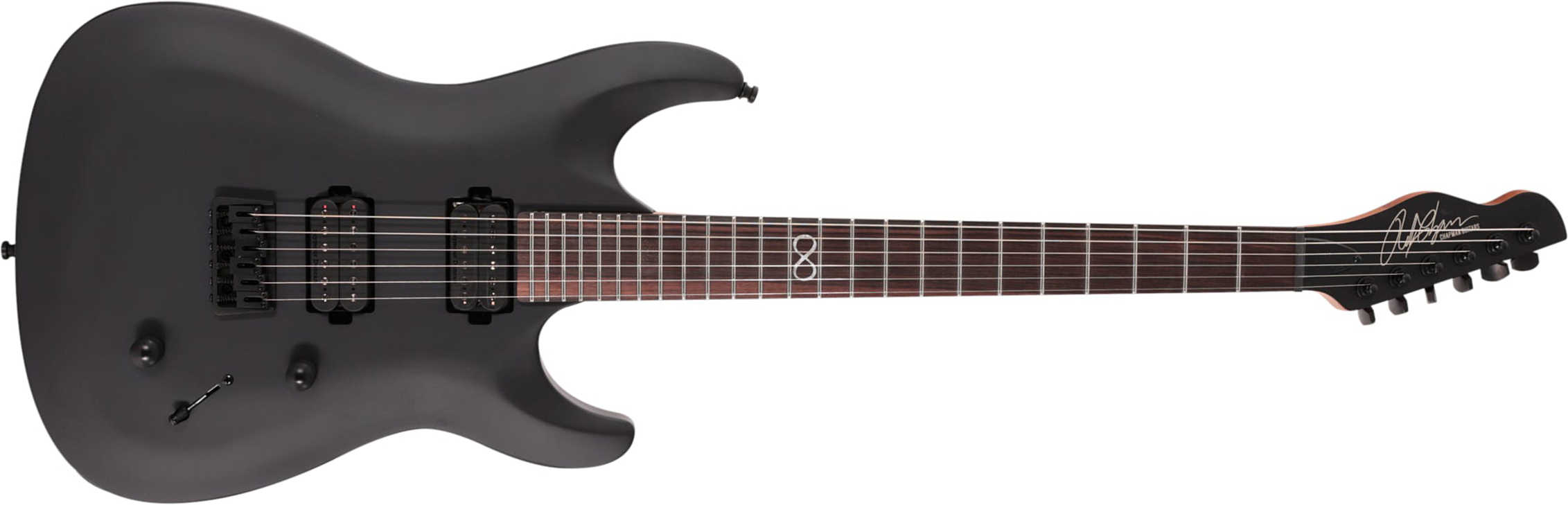 Chapman Guitars Ml1 Modern Pro 2h Seymour Duncan  Ht Eb - Cyber Black - Guitarra eléctrica con forma de str. - Main picture