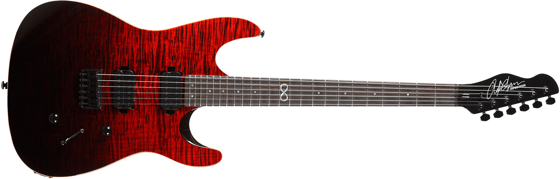 Chapman Guitars Ml1 Modern Standard V2 Hh Ht Eb - Black Blood - Guitarra eléctrica de doble corte - Main picture