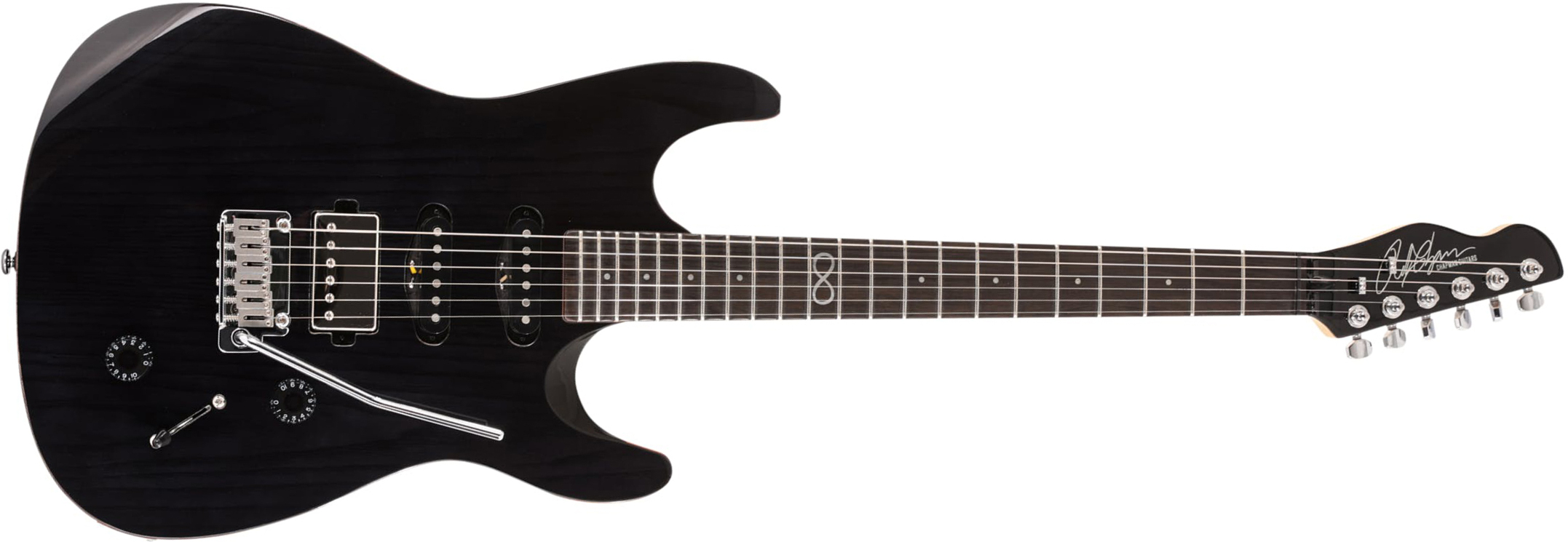 Chapman Guitars Ml1x Hss Trem Eb - Trans Black - Guitarra eléctrica con forma de str. - Main picture