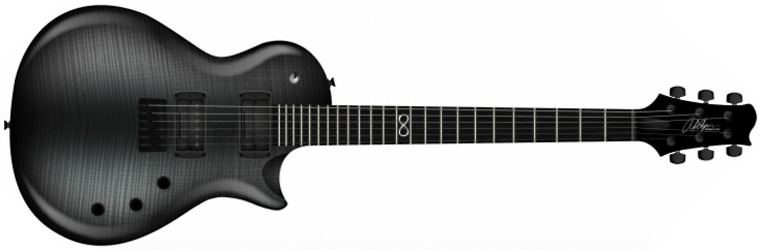 Chapman Guitars Ml2 Pro Modern Hh Seymour Duncan Ht Eb - River Styx Black - Guitarra eléctrica de corte único. - Main picture